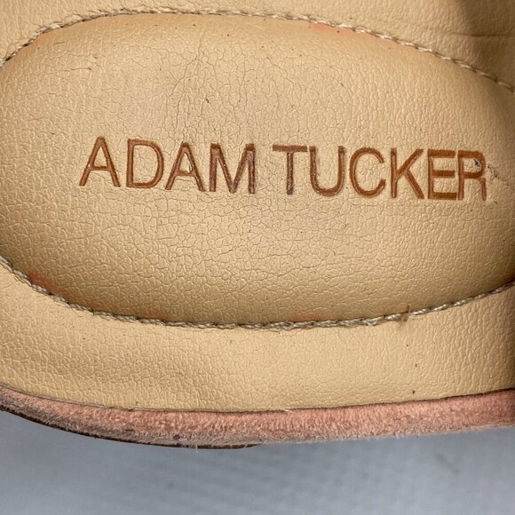 ADAM TUCKER Perforated‎ Slingback Tan Booties 9 M - Picture 9 of 9